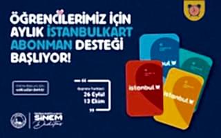 Üsküdar Belediyesi’nden Öğrencilere İstanbulkart Abonman Desteği